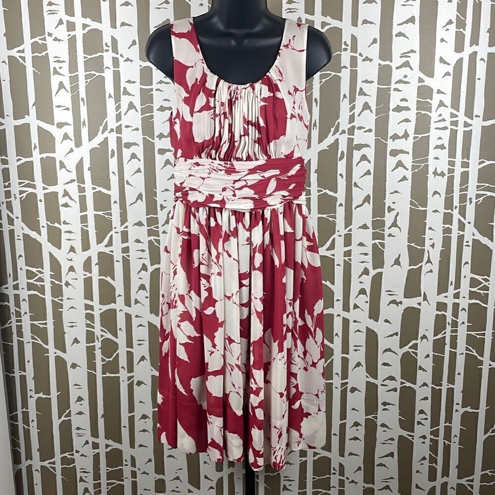 Talbots New Floral Print Chiffon Fit and Flare Dress 4
